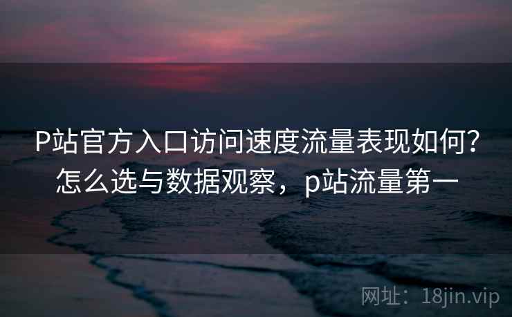 P站官方入口访问速度流量表现如何？怎么选与数据观察，p站流量第一