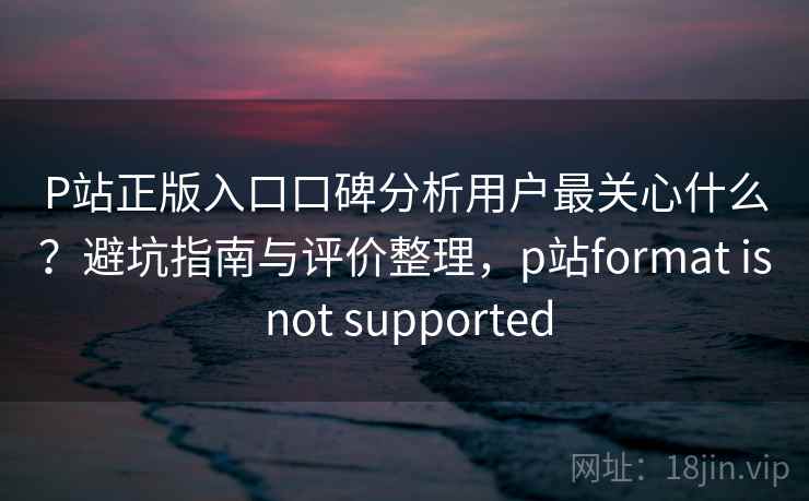 P站正版入口口碑分析用户最关心什么?避坑指南与评价整理,p站format is not supported P站正版入口口碑分析用户最关心什么?避坑指南与评价整理,p站format is not supported