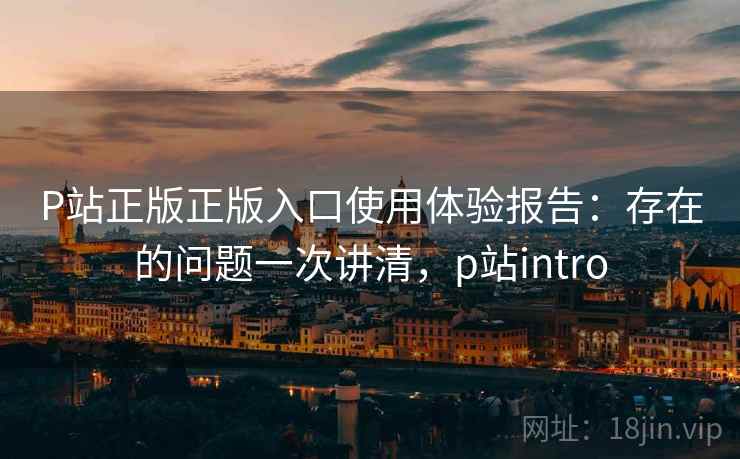 P站正版正版入口使用体验报告：存在的问题一次讲清，p站intro