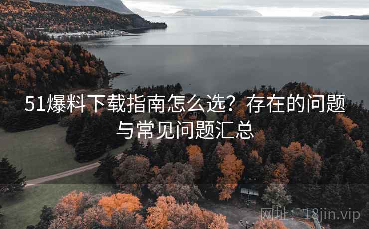 51爆料下载指南怎么选？存在的问题与常见问题汇总
