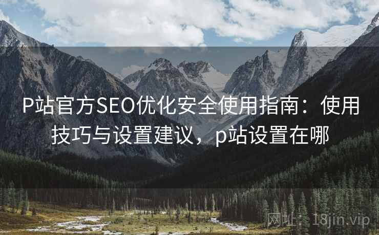 P站官方SEO优化安全使用指南：使用技巧与设置建议，p站设置在哪