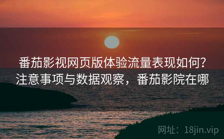 番茄影视网页版体验流量表现如何？注意事项与数据观察，番茄影院在哪