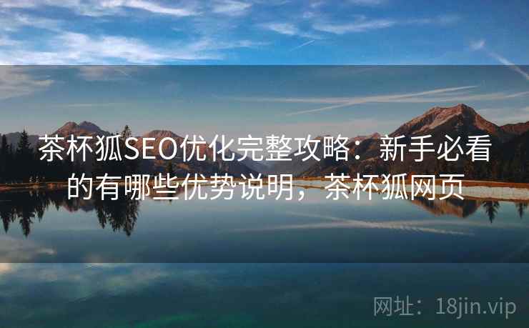 茶杯狐SEO优化完整攻略：新手必看的有哪些优势说明，茶杯狐网页