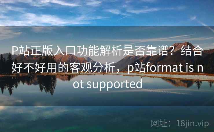 P站正版入口功能解析是否靠谱？结合好不好用的客观分析，p站format is not supported