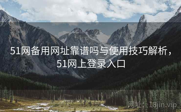 51网备用网址靠谱吗与使用技巧解析，51网上登录入口
