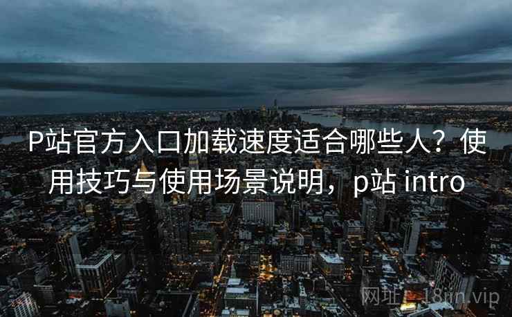 P站官方入口加载速度适合哪些人？使用技巧与使用场景说明，p站 intro
