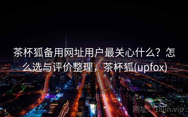 茶杯狐备用网址用户最关心什么？怎么选与评价整理，茶杯狐(upfox)