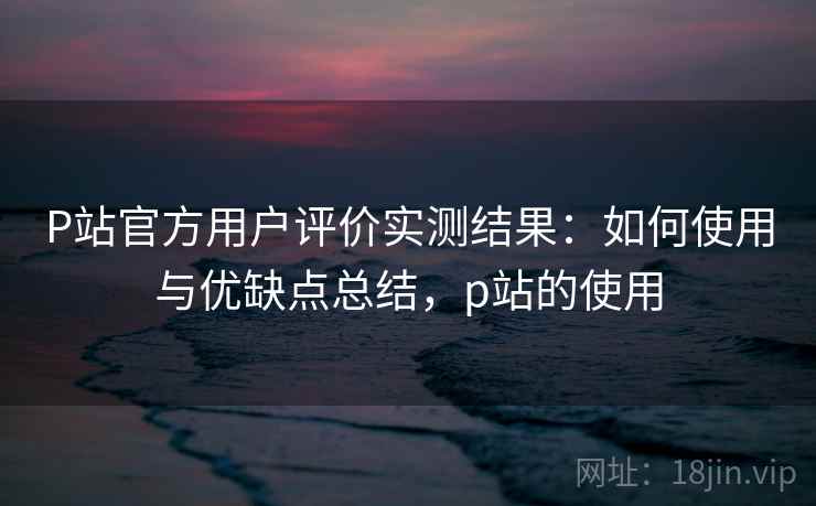 P站官方用户评价实测结果：如何使用与优缺点总结，p站的使用